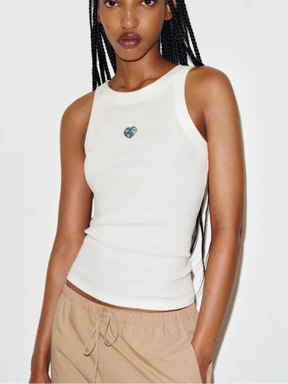 Reformation Tasha Tank Ivory - Size XS